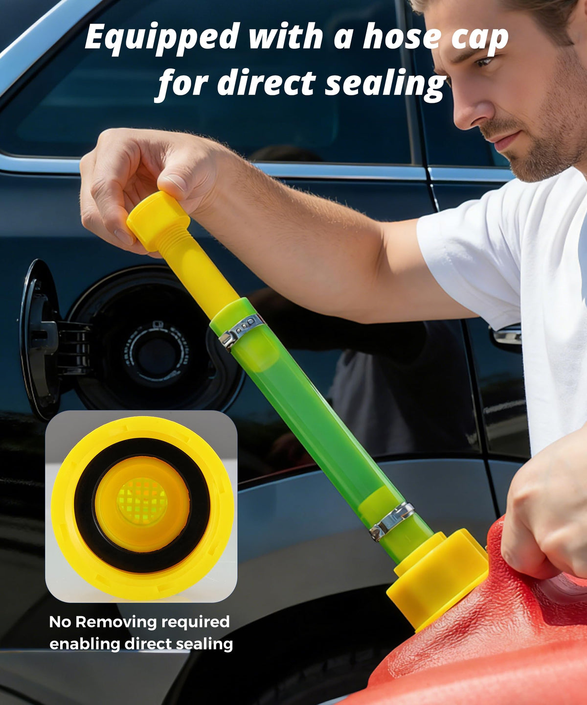 Gas Can Spout Replacement with Sealing Ring & Cap O681