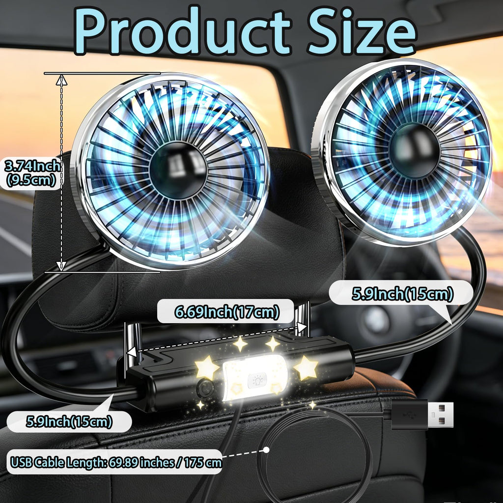 Car Backseat Fans I4098