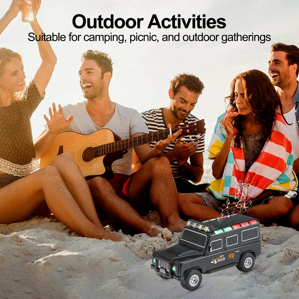 Black Off-Road Bluetooth Speaker with Roof Lights N195