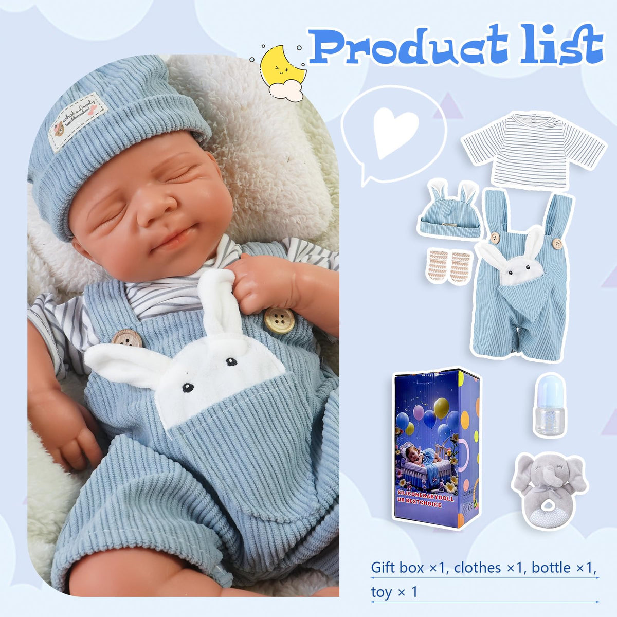 20 Inch Full Silicone Baby Doll Z72991