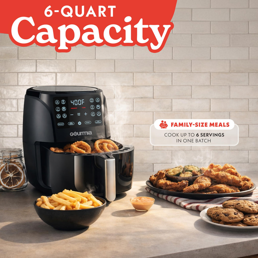 Black 6 Qt Air Fryer K1737