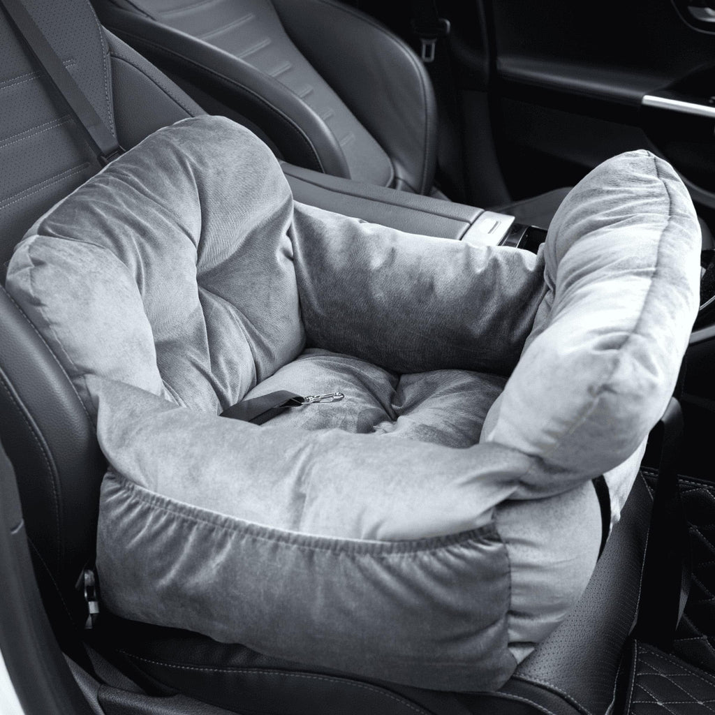 Gray Pet Car Booster Seat for Small Dogs up to 25 lbs F24795