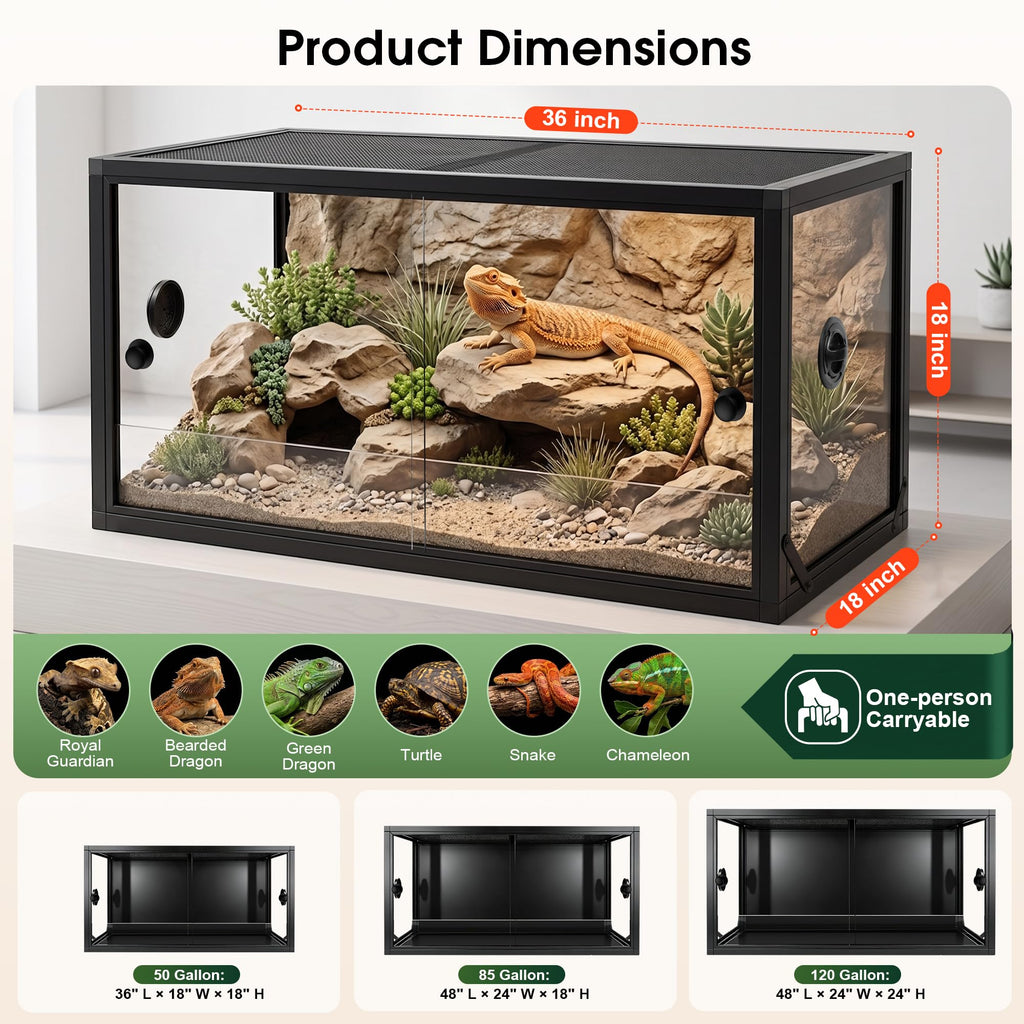50 Gallon Front Opening Reptile Tank G939