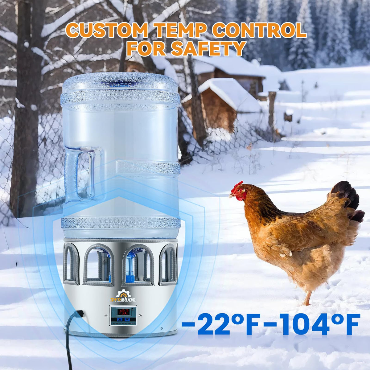 Heated Chicken Waterer 5 Gallon X617