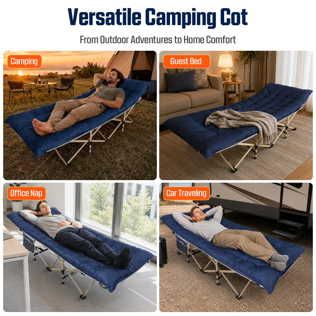 Camping Cot with Mattress M84660