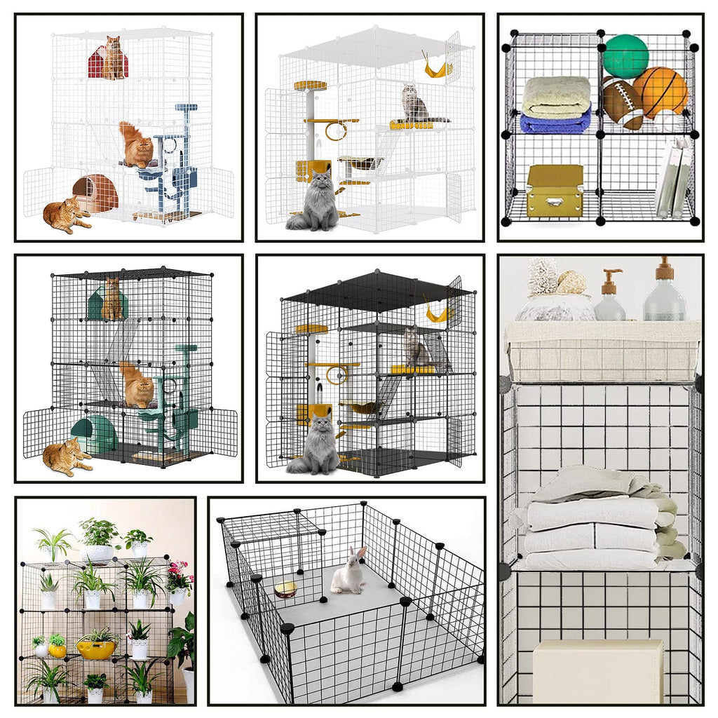 Large Cat Cage Detachable Metal Wire Playpen V46037