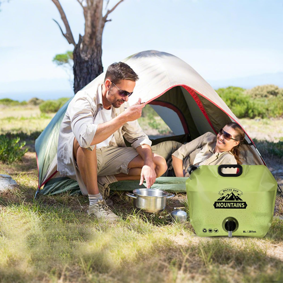 Collapsible 2 Gallon BPA-free Water Container O33392