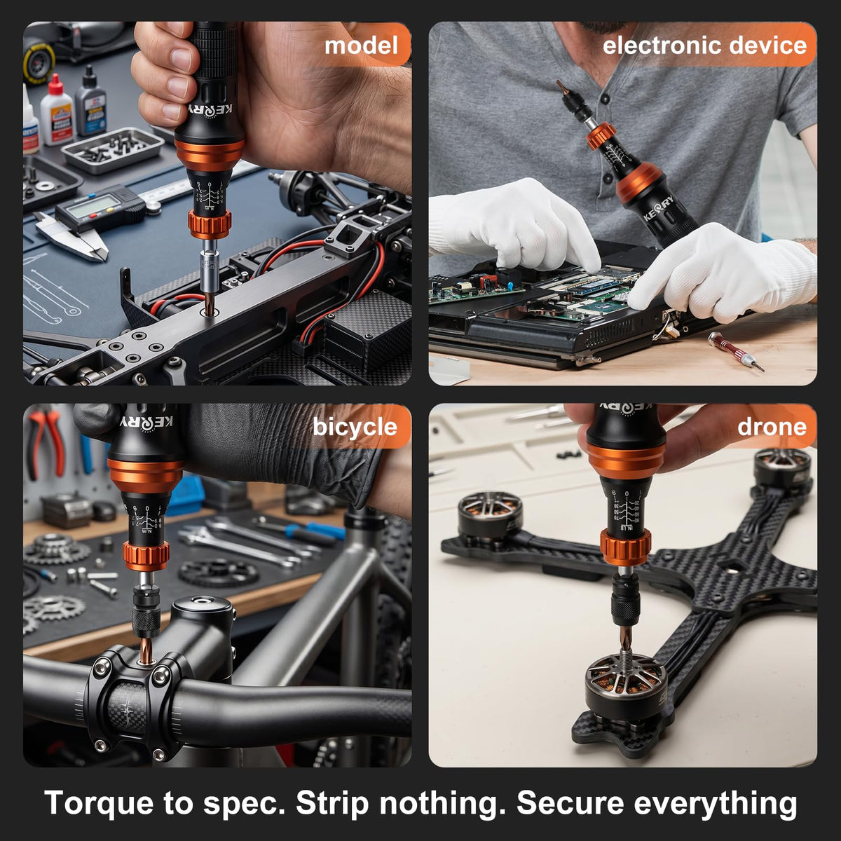 1/4 Inch Pound Torque Screwdriver Set, 10-80 In-Lb, 34-Pieces Bits A4242