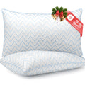 King Size Set of 2 Medium Firm Microfiber Bed Pillows T263