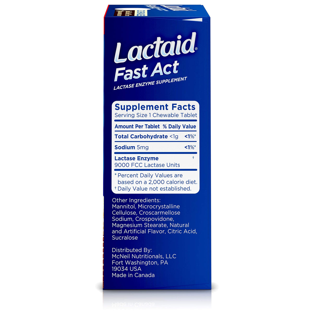 Lactose Intolerance Chewables with Lactase Enzymes, Vanilla Twist, 32 Pks of 1-ct N527456