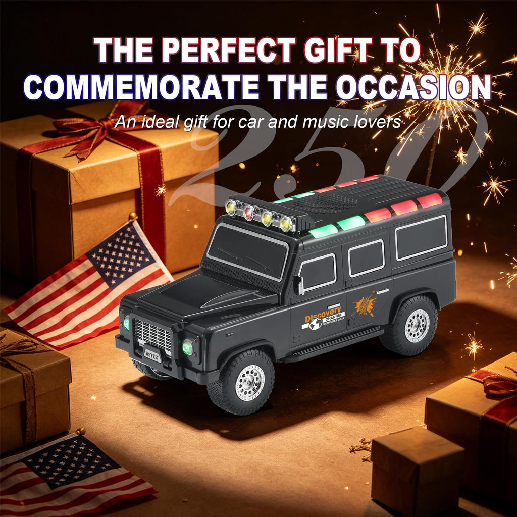 Black Off-Road Bluetooth Speaker with Roof Lights N195