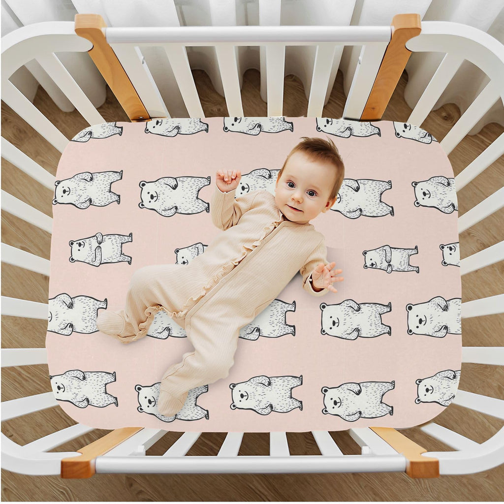 Soft Breathable Microfiber Crib Sheet, Standard Size 28in x 52in L234