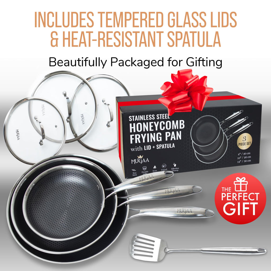 8/10/12" Stainless Steel Nonstick Pan Set G77106