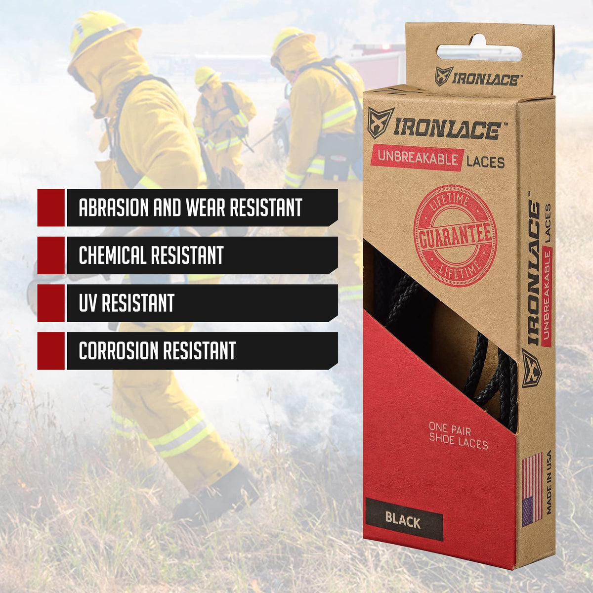 Waterproof Fire Resistant Bootlaces M433