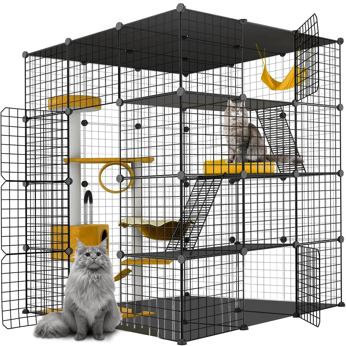 Large Cat Cage Detachable Metal Wire Playpen V46037