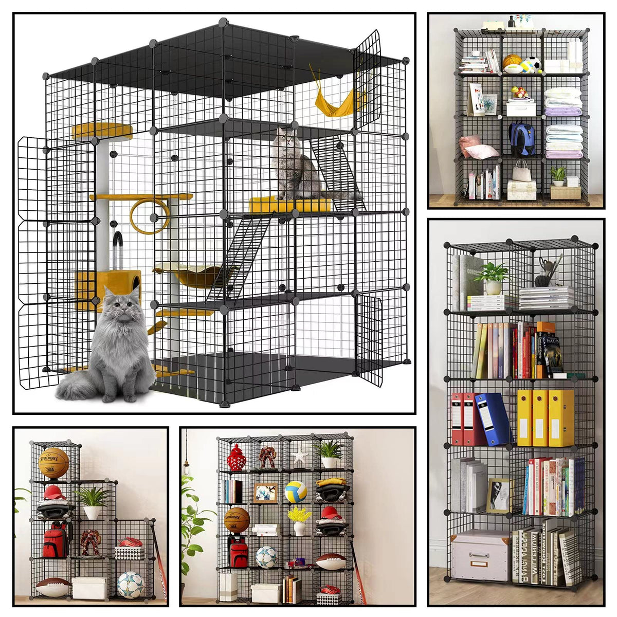 Large Cat Cage Detachable Metal Wire Playpen V46037