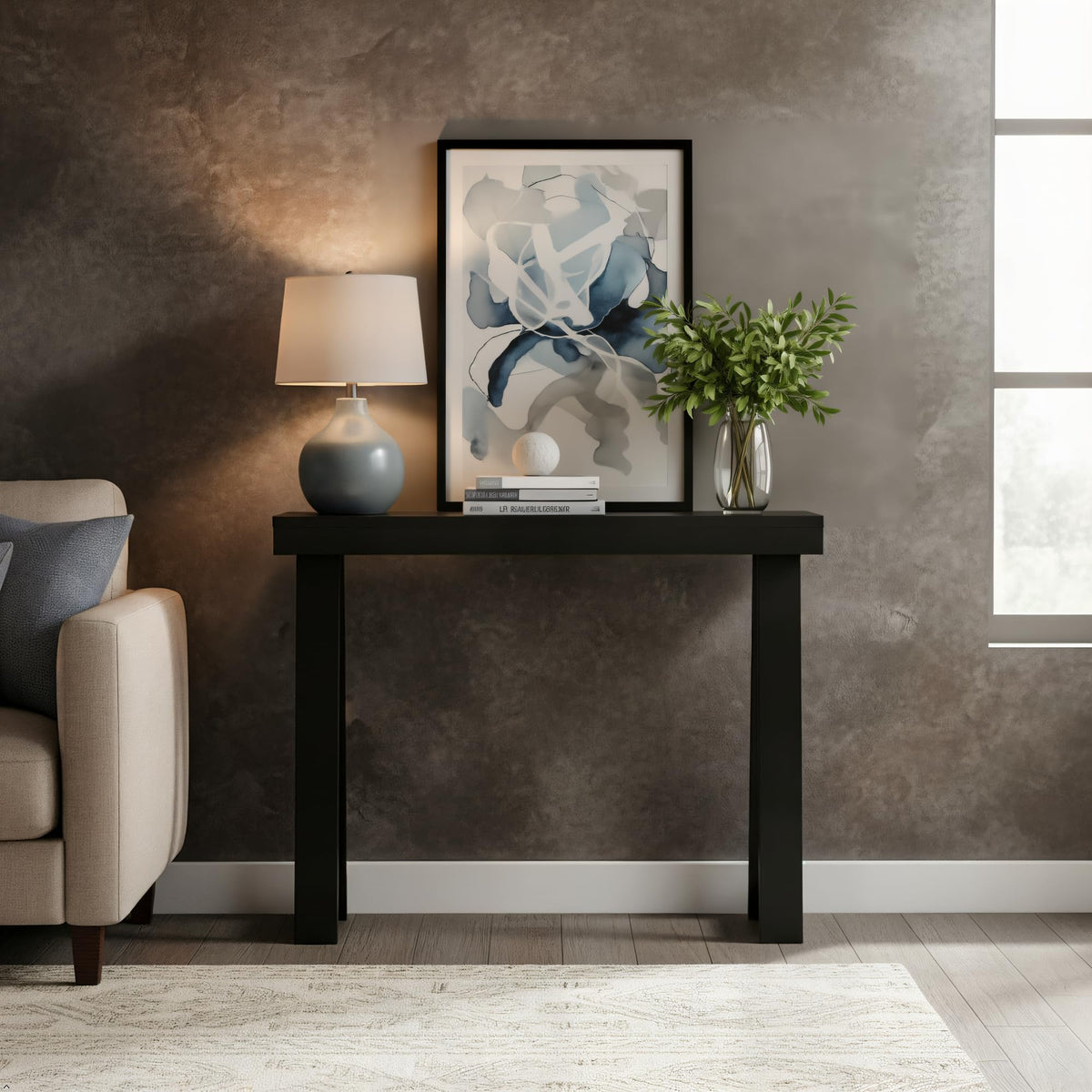 Black Console Table Q85161