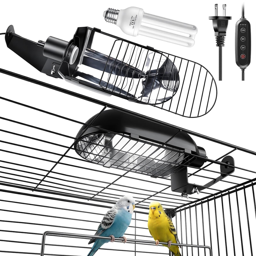 Bird Cage Light Fixture Combo Kit with Adjustable Timer I236