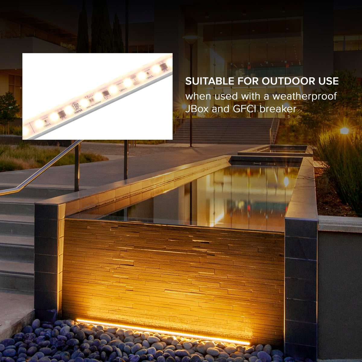 24 in. Hardwired LED Under Cabinet Strip Light C9570
