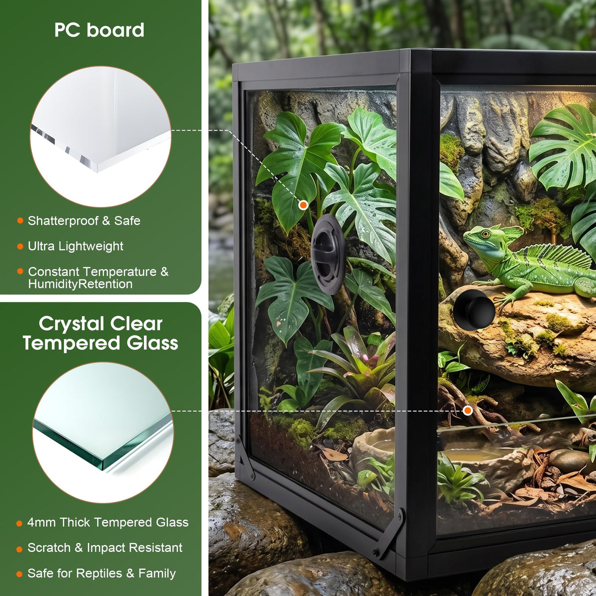 50 Gallon Front Opening Reptile Tank G939