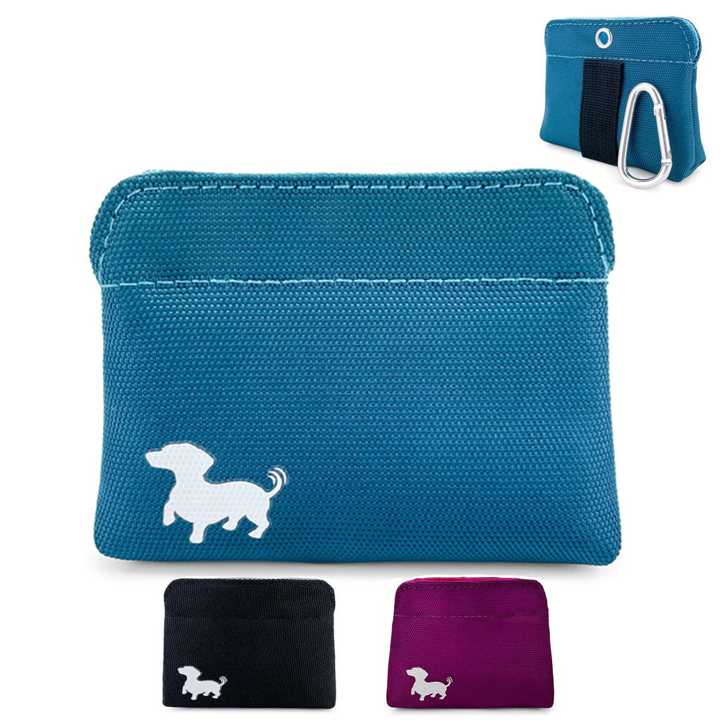 Turquoise Dog Treat Pouch with Magnetic Closure G8734