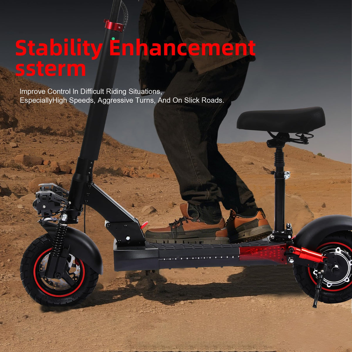 1200W Motor 30 MPH 30 Miles Range Folding Electric Scooter with Seat X7741
