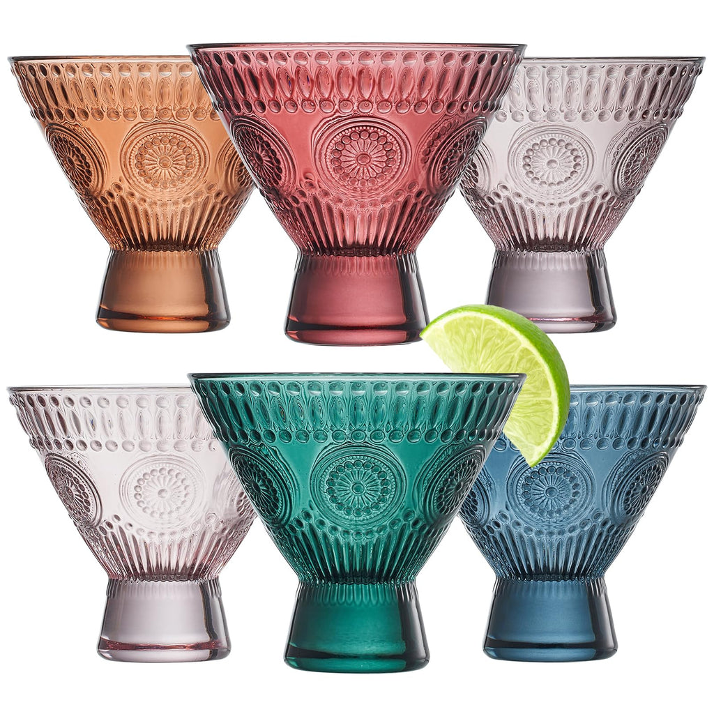 Stemless Martini & Cocktail Glasses Set of 6 X616217
