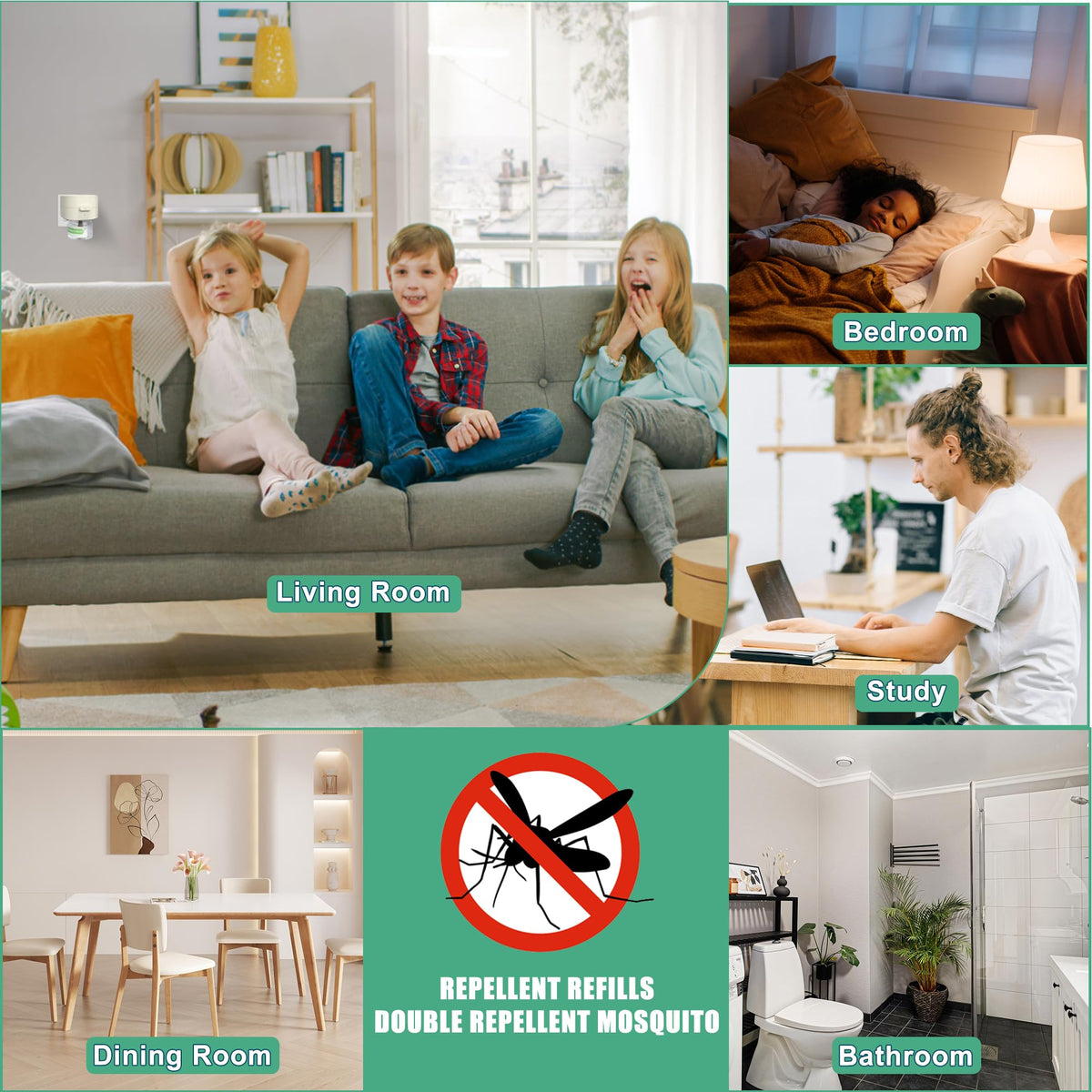 Electronic Mosquito Repellent Plug in with 280 Hr Refills Q68424