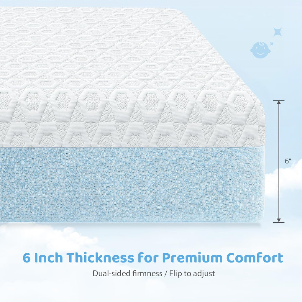 Dual-Sided Gel Memory Foam Crib Mattress M205