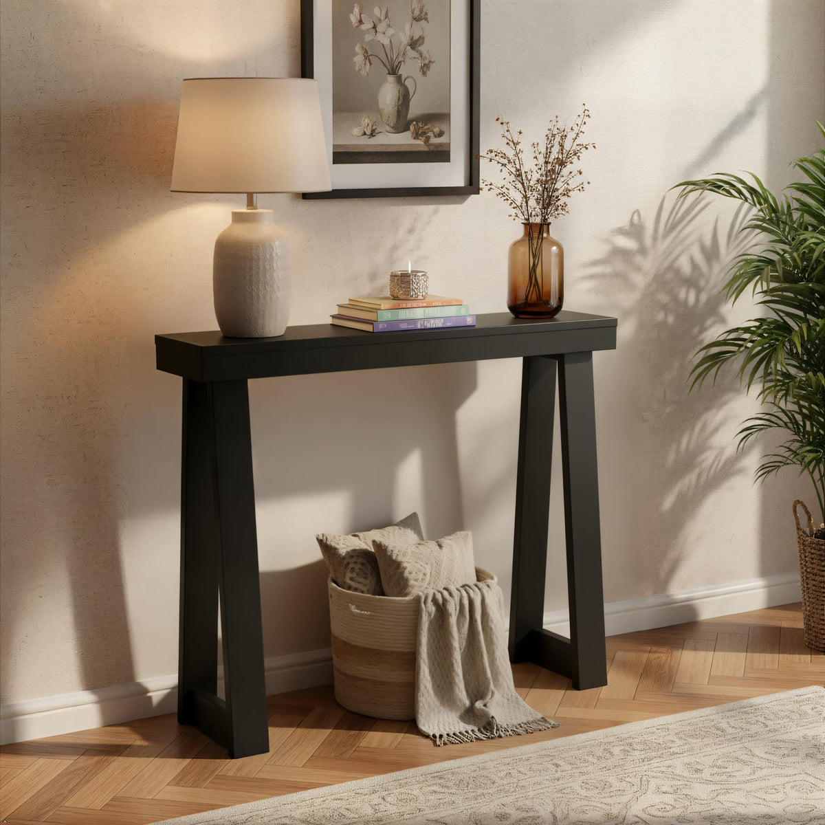 Black Console Table Q85161