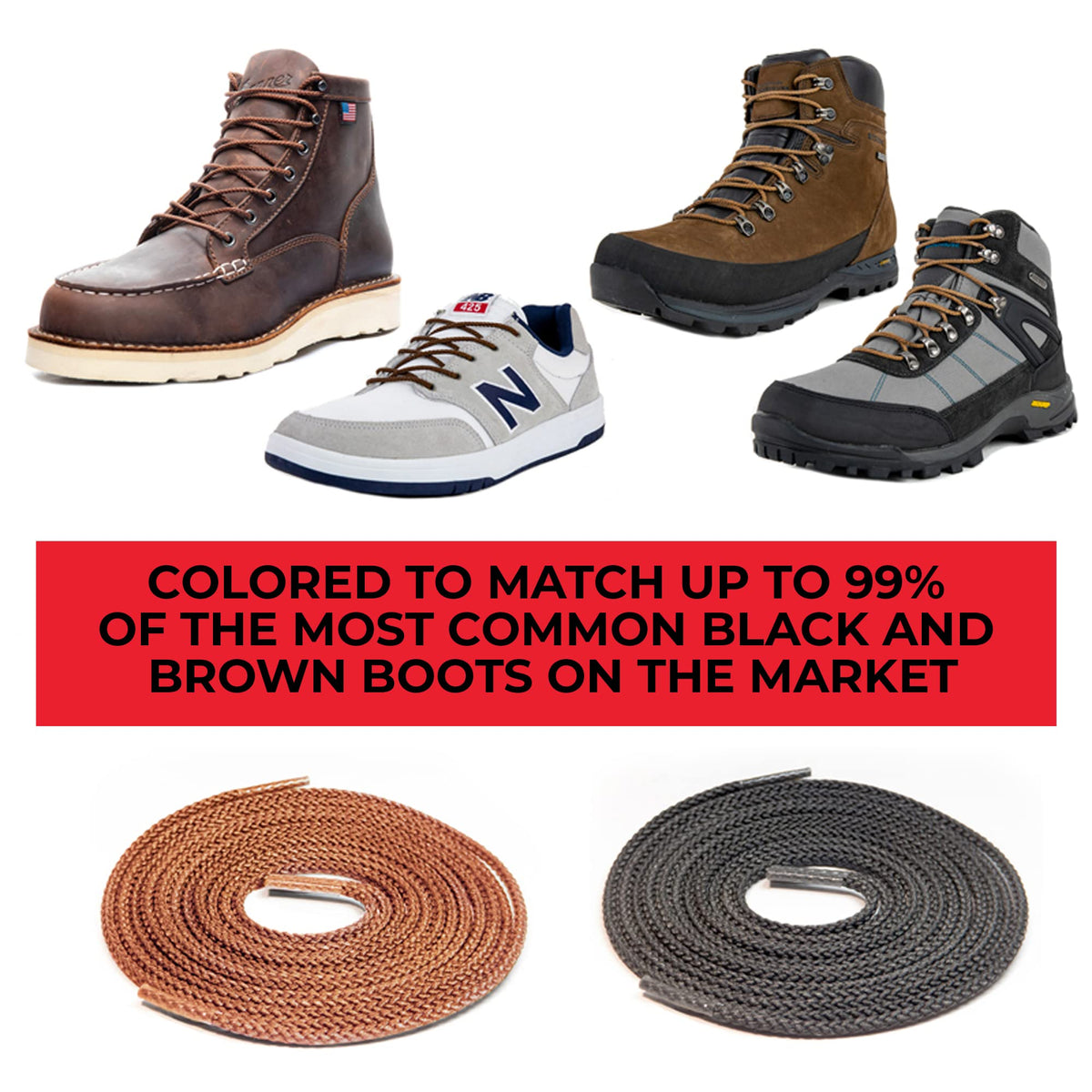 Waterproof Fire Resistant Bootlaces M433