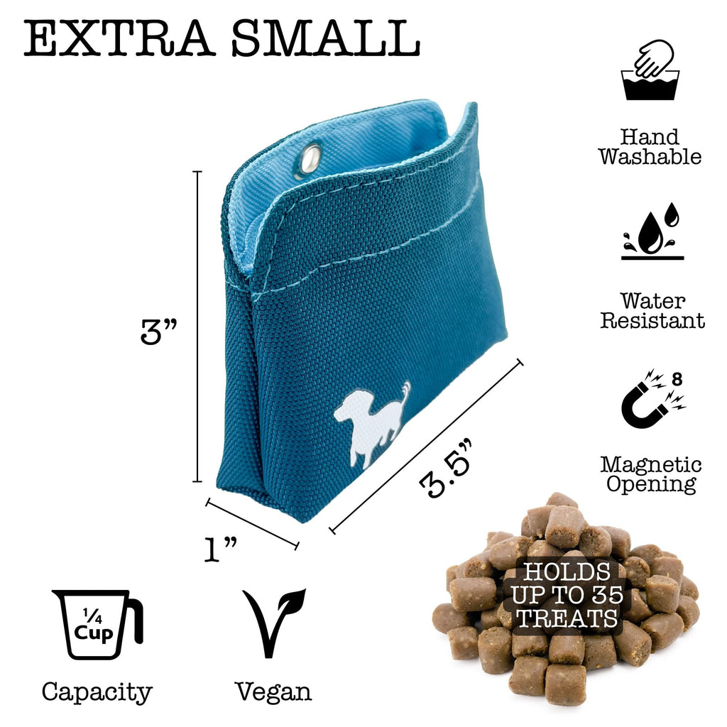 Turquoise Dog Treat Pouch with Magnetic Closure G8734