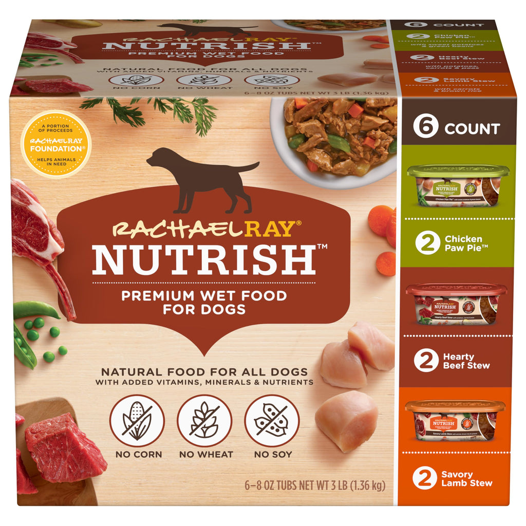 Savory Favorites Wet Dog Food Variety Pack, 8 oz Tubs S6296