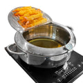 Deep Fryer Pot with Lid, 304 Stainless Steel X879918