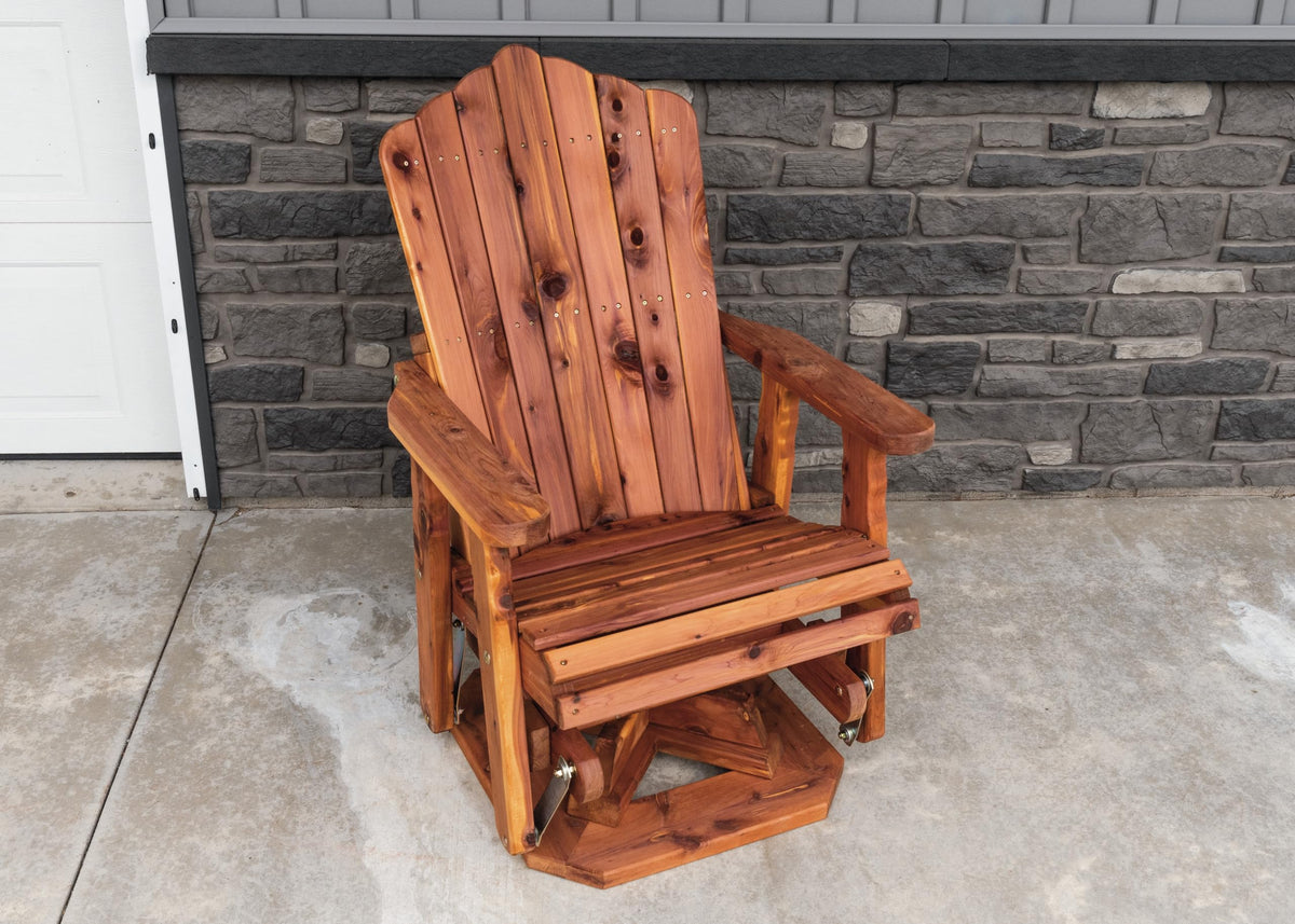 23" Cedar Adirondack Swivel Glider I27086