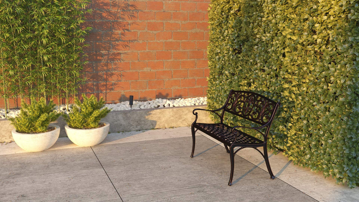 Cast Aluminum Bench H8734