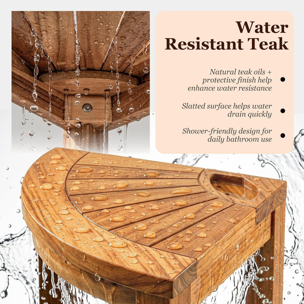 Teak 2 Tier Shower Stool R100194
