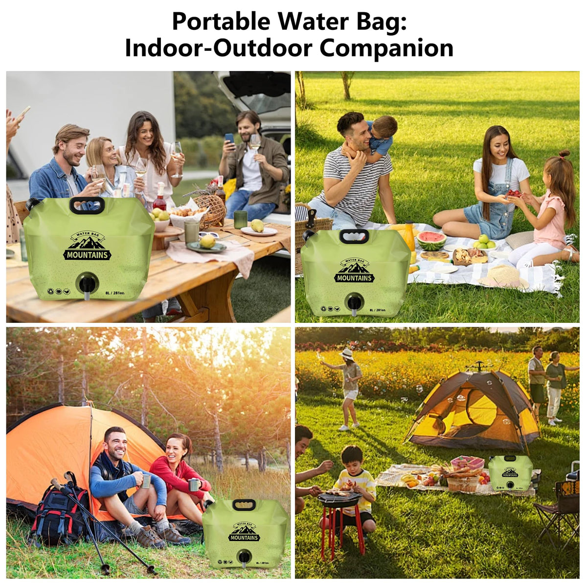 Collapsible 2 Gallon BPA-free Water Container O33392