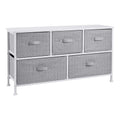 White 5-Drawer Fabric Storage Organizer D91526